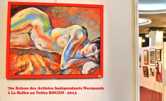 Description: Femme-Flamme_au_Salon-des-Artistes-Independants-Normands-2014_ROUEN Auteur: Eugeniya ZHARAYA