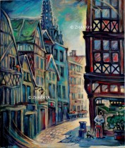 Description: Petite balade dans la rue Damiette Rouen Auteur: Zharaya Eugeniya